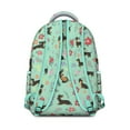 thumbnail image 3 of Dachshunds and Flowers Backpack for School,Cute School Bag,Schoolbag with Adjustable Shoulder Straps & Padded Back,15.3"x11"x7.1".﻿, 3 of 6