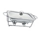 thumbnail image 1 of Calentador de comida para Buffet, recipiente para calentar alimentos, plato de comida transparente portátil multiuso, plato de frotamiento Rectangular 15 l 1 compartimento, 1 of 10