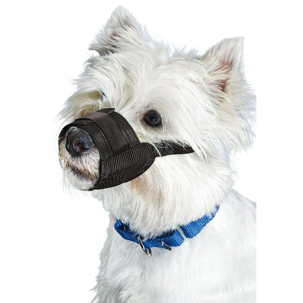 Premier Pet Dog Muzzle for Small Dogs Padded Nylon for Safe, Comfortable Fit Allows Panting