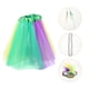 thumbnail image 2 of 1 juego de accesorios para disfraz de Mardi Gras, falda de tutú, diadema con plumas falsas, máscara, collar y pendientes de cuentas de Mardi Gras para mujeres y niñas, 2 of 8