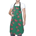 thumbnail image 3 of Goofa Watermelon Printed Waterproof Apron 33" Chef Aprons for Men Heavy Duty Chemical Work Apron Adjustable Bib Apron, 3 of 9