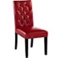 thumbnail image 2 of Christopher Knight Home Gentry Bonded Leather Dining Chairs, 2-Pcs Set, Red, 2 of 4