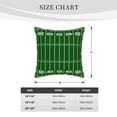 thumbnail image 2 of KLL American Football Field1 Decorative Throw Pillow Covers Velvet Soft for Couch Sofa Bedroom Living Room Outdoor (No pillow core)- 16"x16", 2 of 5