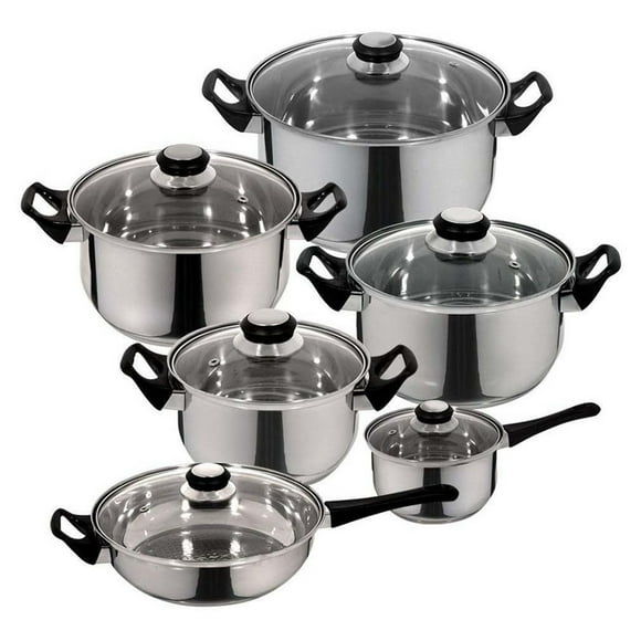 Batería Cocina Magefesa Acero Inox 12 Pzas Monterrey