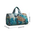 thumbnail image 3 of Twfbrm Quilted Duffle Bag, Beach Style Turtle Pattern Embroidered Weekender Bag with Handle, Large Capacity Luggage Bag Lightweight Carry On Tote & Gym Bag Travel Overnight Bag for Women Men, 3 of 6