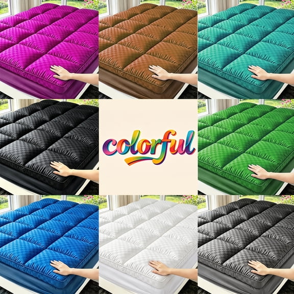 Mattress Topper with Thickened Deep Pocket - Breathable and Comfortable for Heat-Prone Sleepers, available in various sizes