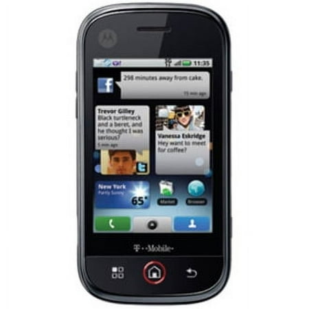 T-Mobile Motorola CLIQ MB200 256 MB Smartphone, 480 x 320, 256 MB RAM, Titanium