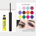 thumbnail image 4 of Set de delineador de ojos HUOGUO 12 colores, líquido mate, impermeable, 4 of 5