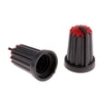 thumbnail image 2 of 100 Unids Potenciómetro Eje Control Botón Giratorio Tapa 3 Color Sunnimix rojo, 2 of 8