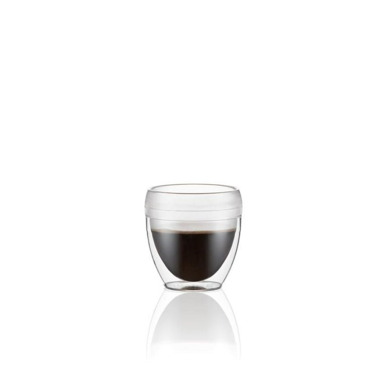 Bodum Bistro-Style Glass and Steel Espresso Cup Collection of Six –  BINCHEY'S LLC.
