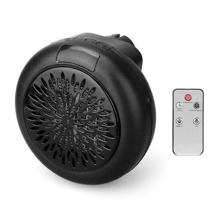 black) 900w 220v Mini Portable Plug-in Electric Wall-outlet Space Heater  Fan Heater Hot | Walmart Canada