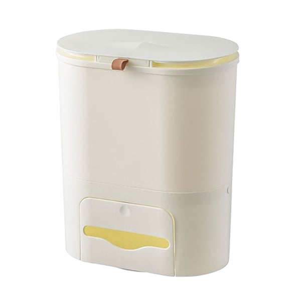 Contenedor de basura Naiovety montado en la pared cocina Beige grande