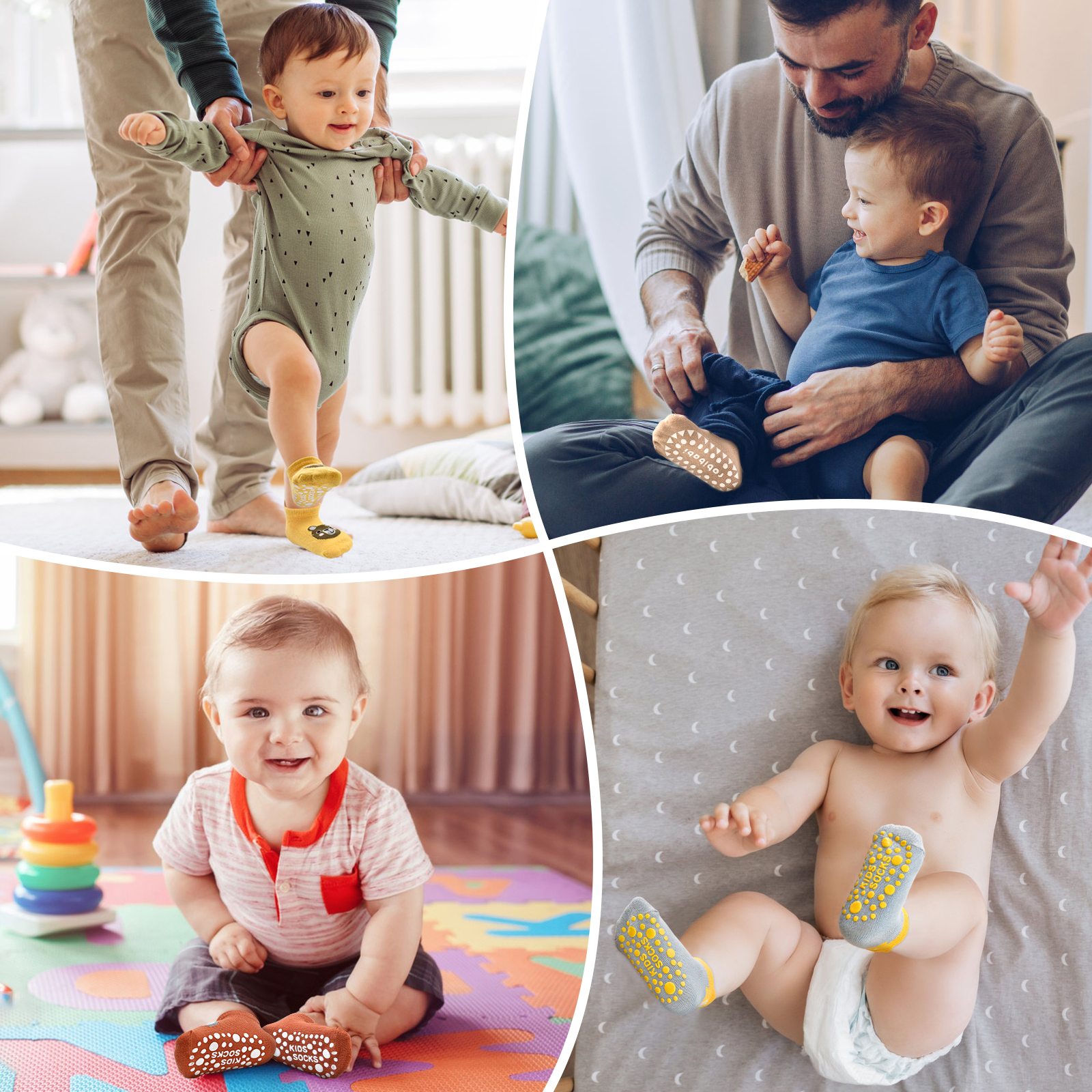 Tphon Baby Grip Socks, 6 Pairs photo 4
