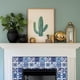 thumbnail image 3 of 36 pegatinas de azulejos con relieve azul, autoadhesivas, estilo mosaico, extraíbles, para pared, 3 of 9