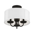 thumbnail image 6 of Livex Lighting - Brookdale - 3 Light Semi-Flush Mount In Transitional Style-11, 6 of 8