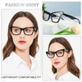thumbnail image 2 of MARE AZZURO Cat Eye Bling Reading Glasses Women Retro Large Readers 1.0 1.5 2.0 2.5 3.0 3.5 4.0 5.0 6.0 (Black, 6.00)Polycarbonate lens, 2 of 6