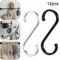 thumbnail image 3 of 12Pcs Aluminum S Hooks Kitchen Meat Pan Utensil Clothes Hanger Hanging, 3 of 7