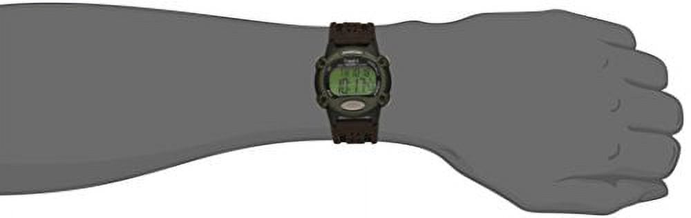 Men's T48042 Expedition Full-Size Digital CAT Brown Mixed Material Strap Watch