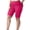 Hot Pink, variant on ZQUUVOU Women's Plus Size Yoga Pants Half Shorts Solid Color Elastic Waist Olive Green