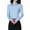 Blue, variant on Women's Formal Work Wear White Simple Shirt(S-5XL)