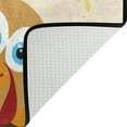 thumbnail image 5 of SKYSONIC 36x24in Happy Thanksgiving Area Rug, Cute Turkeys Non-Slip Floor Carpet for Indoor Living Dining Room Bedroom, 5 of 7