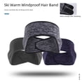 thumbnail image 3 of Unisex Adjustable Magic Tape Fleece Headband for Outdoor Activities - Warm, Comfortable & Durable Ear Protection for Running, Cycling, Fishing & Cold Weather Adventures - One Size Fits All, Sky Blue, 3 of 6