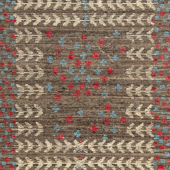 Ahgly Company Indoor Square Abstract Camel Brown Abstract Area Rugs, 4' Square