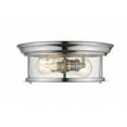 thumbnail image 6 of 2 Light Flush Mount In Seaside Style 13.5 Inches Wide By 5.5 Inches High-Heritage Brass Finish Z-Lite 727F13-Hbr, 6 of 6