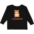 thumbnail image 3 of Inktastic I Love Hamsters Boys or Girls Long Sleeve Toddler T-Shirt, 3 of 5