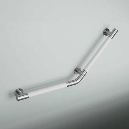 Auvergne 18" x 18" Angled Grab Bar in Matte White