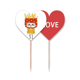 thumbnail image 1 of Food French Oil Yellow snack potato uu Palillos de dientes bandera etiqueta de amor selección de pastelitos, 1 of 4