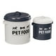 thumbnail image 1 of 2 Contenedores herméticos de hierro para golosinas de perros, recipiente para alimentos, práctico contenedor con tapa para comida seca para mascotas,, 1 of 8