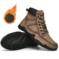thumbnail image 2 of jsaierl Men's Casual High-top Leather Shoes Warm Short Boots, Trendy Men's Shoes, 2 of 8
