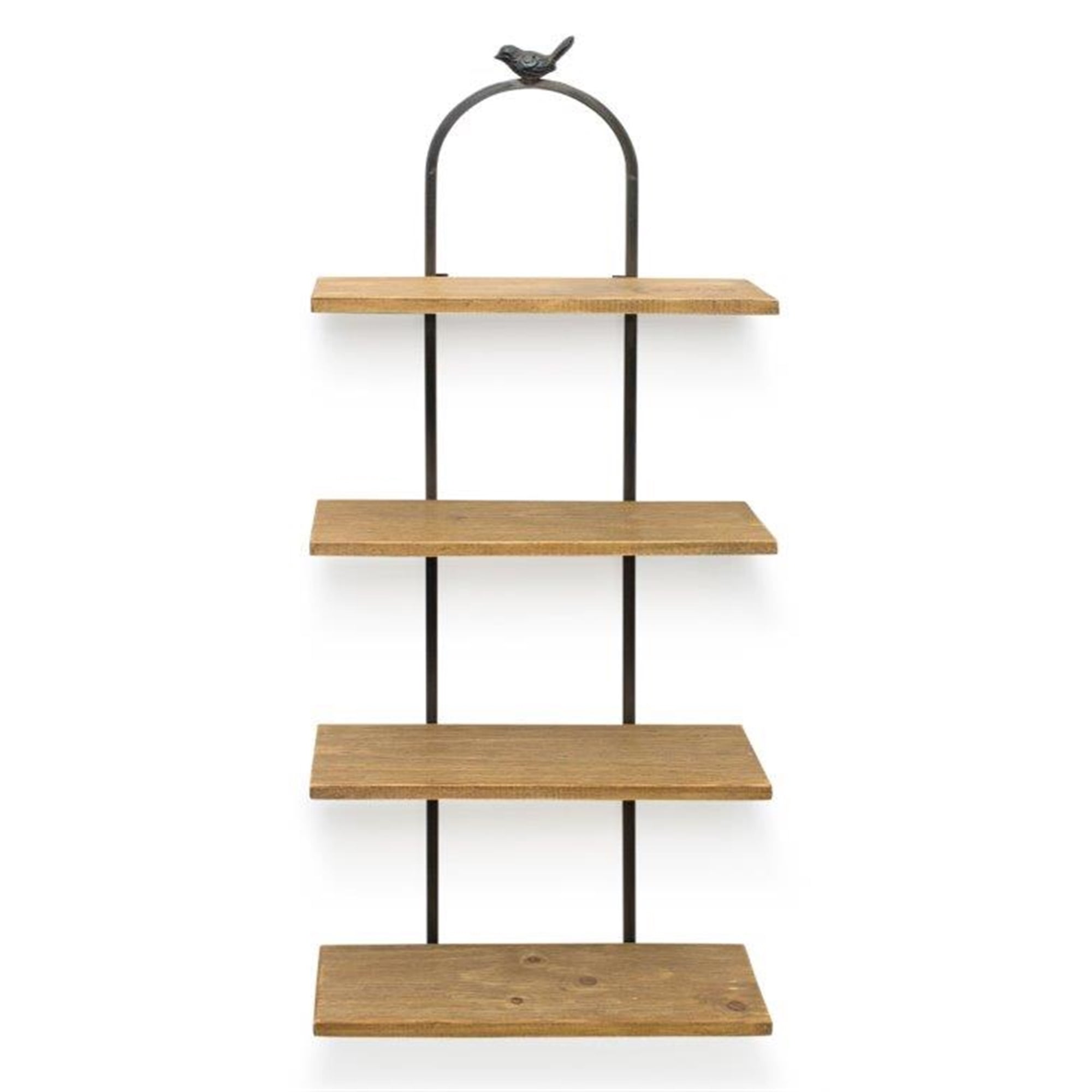 Wall Shelf 14"L x 36"H Wood/Iron