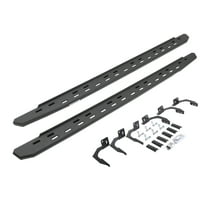 Go Rhino 69610687ST RB30 Slim Line Running Boards with Mounting Bracket Kit For Ram 11-14 1500, Ram 11-24 2500, Ram 11-24 3500, Dodge 09-10 Ram 1500, Dodge 10 Ram 2500, Dodge 10 Ram 3500 (Crew Cab