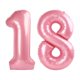 thumbnail image 1 of Globos de Números Enyeopd de 40 Pulgadas en Rosa para Decoración de Fiesta, 1 of 6