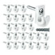 thumbnail image 3 of 24 piezas de clips de bucle de estante de alambre , clip de pared hacia abajo, resistente, de alambre, para estanterías de armario, soporte de e, 3 of 9
