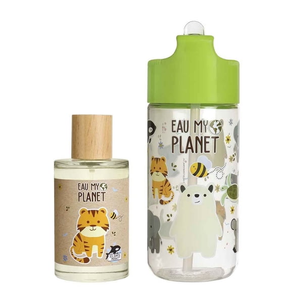 Botella de agua reutilizable Perfume Air Val Eau My Planet de 100 ml EDT +