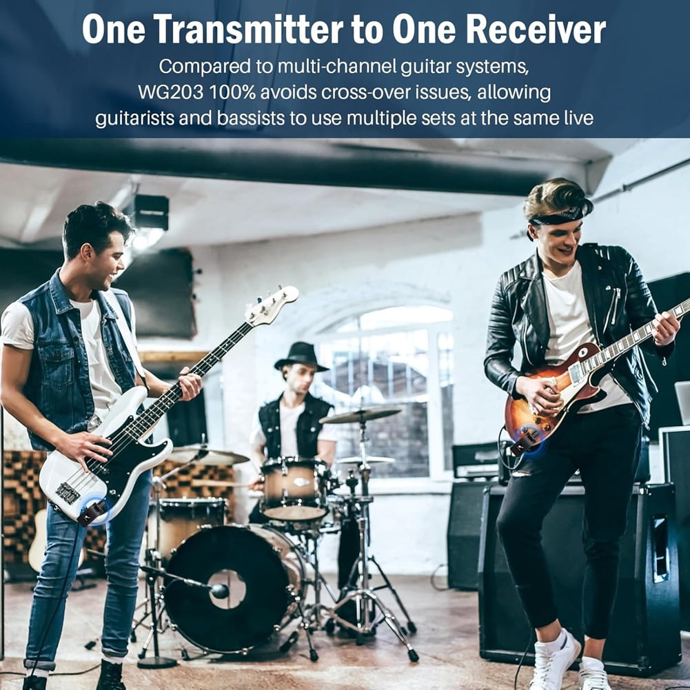 HOT 2.4GHz Wireless Guitar Transmitter Receiver: System for Violin Keyboard Electronic Musical Instruments