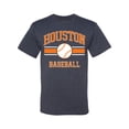 thumbnail image 2 of Wild Bobby City of Houston Baseball Fantasy Fan Sports Men's T-Shirt, Vintage Heather Navy, XX-Large, 2 of 6
