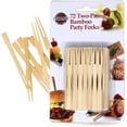 thumbnail image 2 of Norpro 190 72-Pack Bamboo Party Forks, Brown, 2 of 6