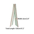 thumbnail image 3 of INSPIRE CHIC Women Polka Dots Striped Skinny Long Scarves Satin Neck Scarf Ribbon Hair Band Green, 3 of 6