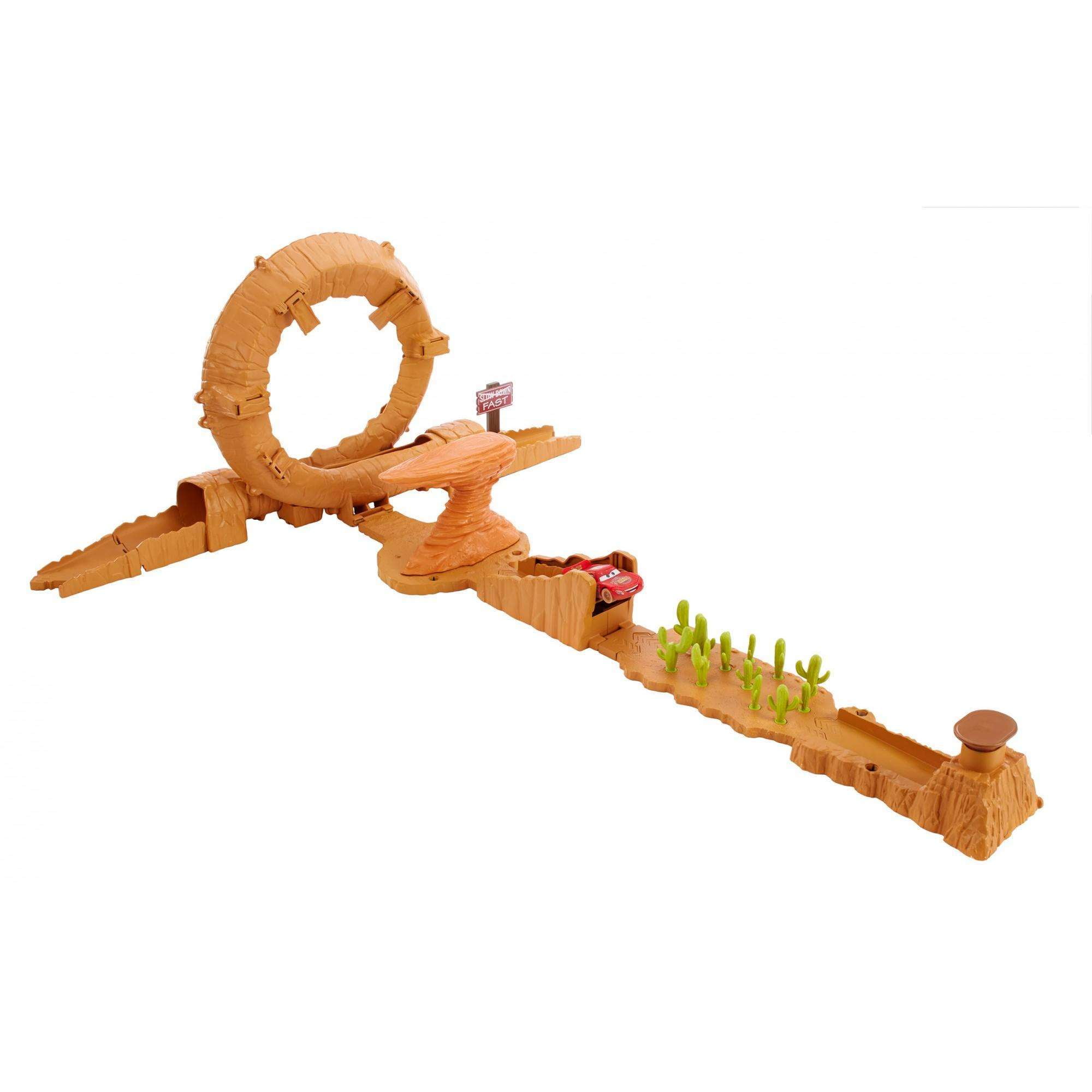 cars 3 willy's butte transforming track set