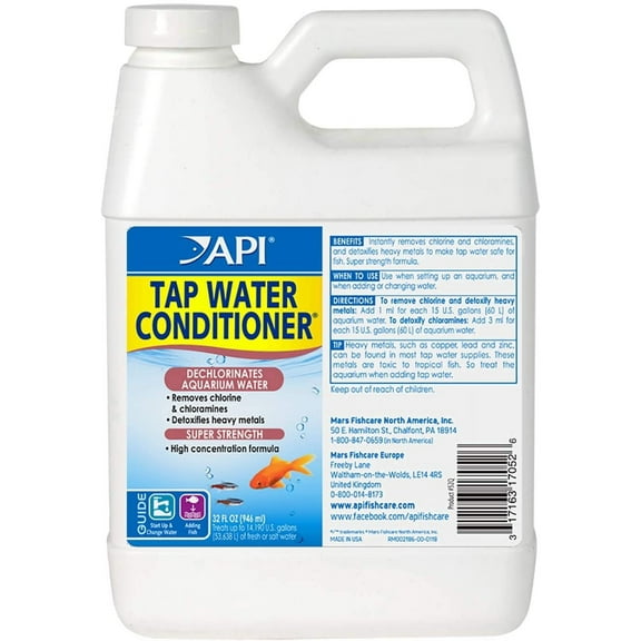 API Tap Water Conditioner Detoxifies Heavy Metals and Dechlorinates Aquarium Water [Aquarium, Aquarium Supplies] 32 oz