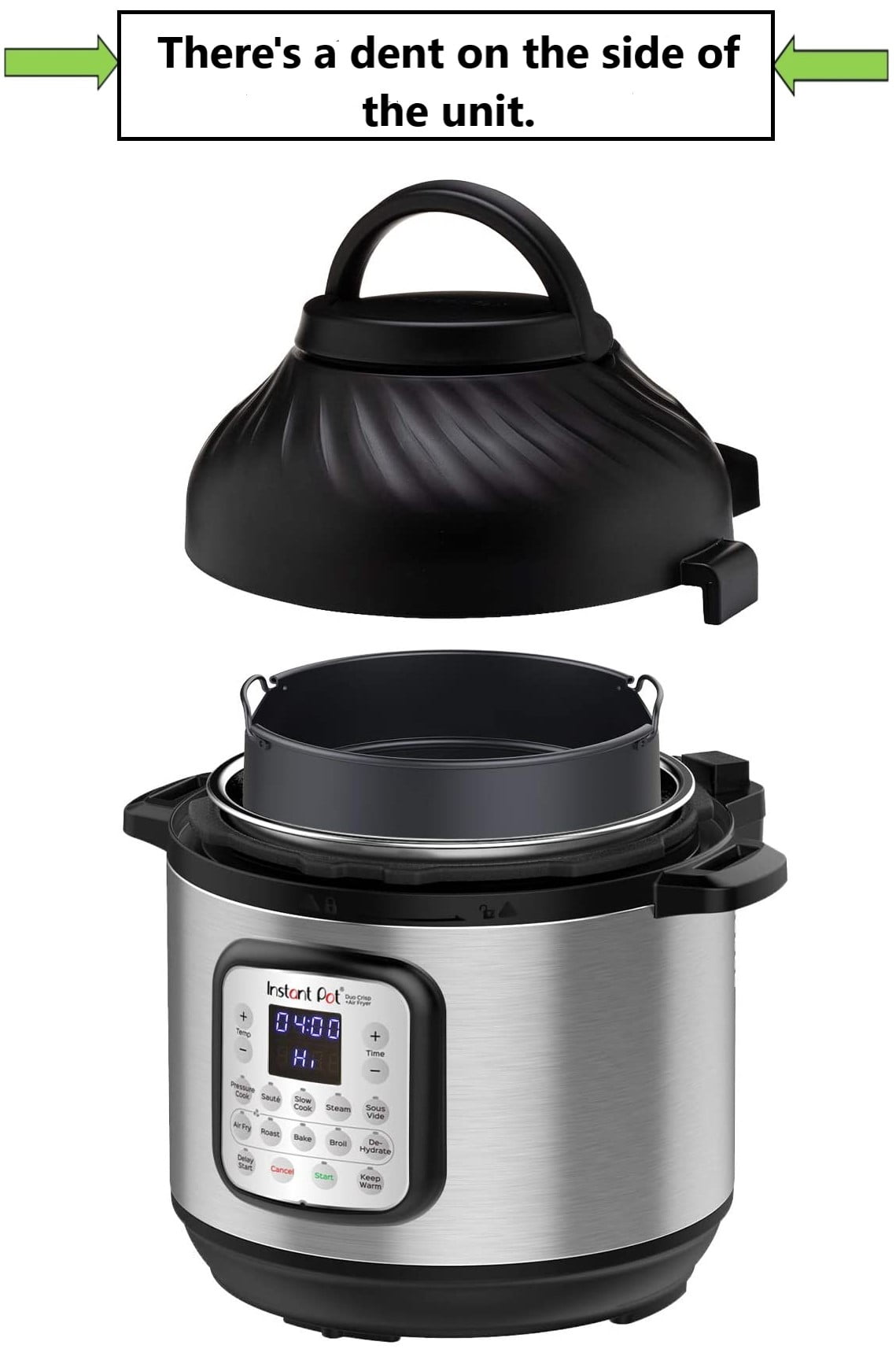 Instant Pot Air Fryer Plus EPC Combo Eight Quart Electronic Pressure