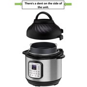 Instant Pot Air Fryer Plus EPC Combo Eight Quart Electronic Pressure Cooker, Smart Programs Put Cooking On Autopilot, Black (Refurbished)