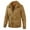 Khaki, variant on Leesechin Men Bomber Jacket Pure Color Fashion Turn-down Collar Down Zipper Cardigan Warm Cotton Jacket