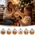 thumbnail image 2 of CaiYueKe Christmas Printed Ball Ornament with Light, Winter Wildlife Animal Design Round Bauble Hanging Decoration for Christmas Tree, Festive Holiday Decor for Mantel Window Party, 2 of 9