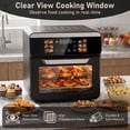 thumbnail image 2 of Bluebow 12QT Air Fryer Toaster Oven, 12-in-1 Multi-functional Color Touchscreen with Easy-view Windows, Less Oil Healthy Cooking for Home Kitchen Use, 2 of 8