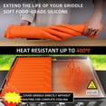 thumbnail image 2 of Babyfond 35.5" x 21.5" Griddle Silicone Protective Mat Cover with Heat Proof & Tall Edge, 2 of 6